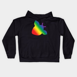 Pride Rainbow Gradient Silhouette Bee Kids Hoodie